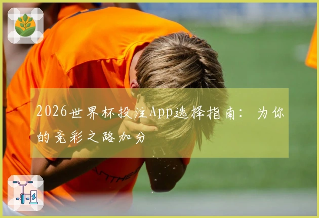 2026世界杯投注App选择指南：为你的竞彩之路加分
